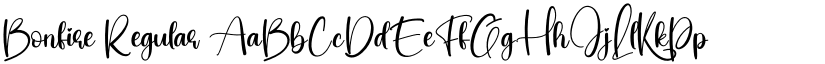 Bonfire Regular font
