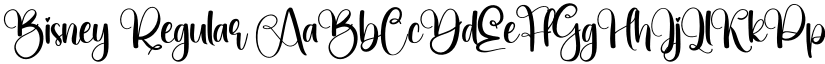 Bisney Regular font