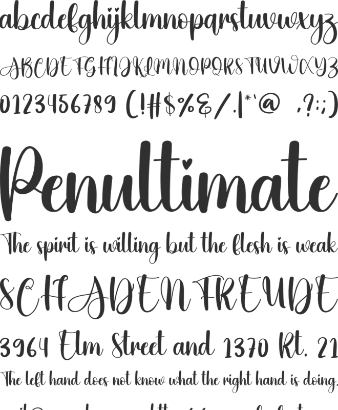 Beautiful Barbies font preview
