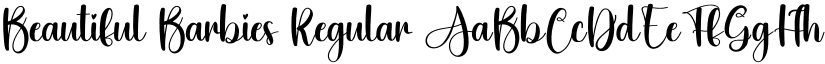 Beautiful Barbies Regular font