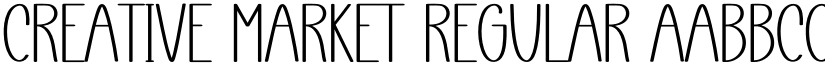 Creative Market Regular font
