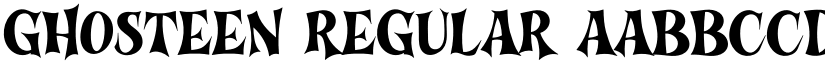Ghosteen Regular font