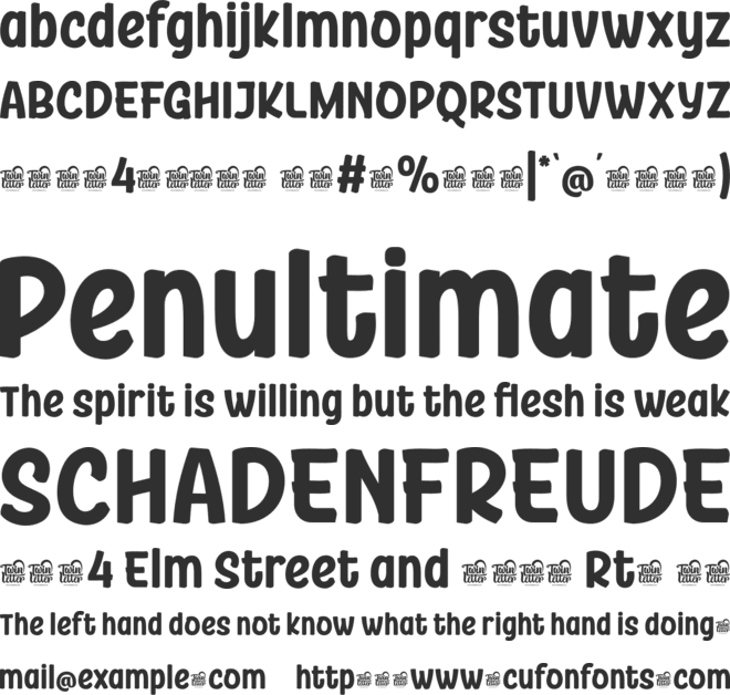 KEROSBY Trial font preview