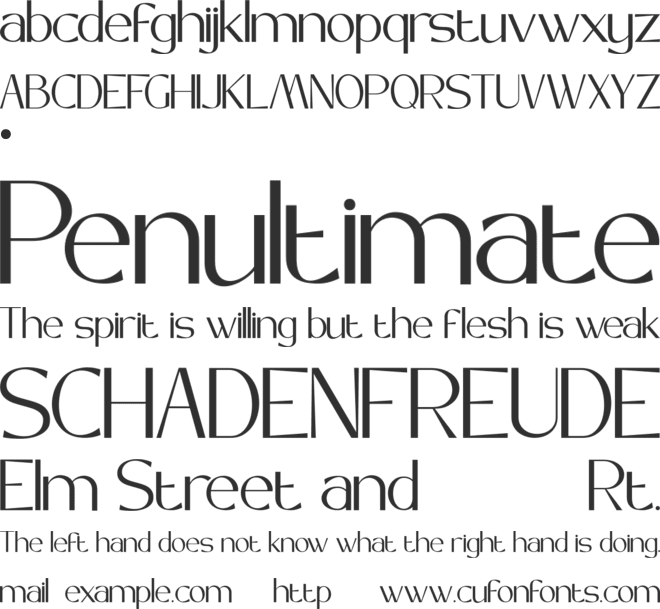 Maove font preview