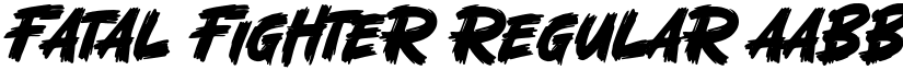 Fatal Fighter Regular font