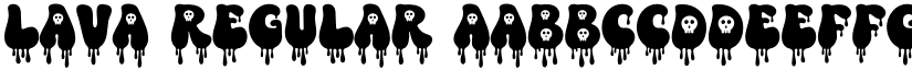Lava Regular font