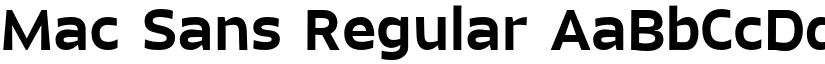 Mac Sans Regular font