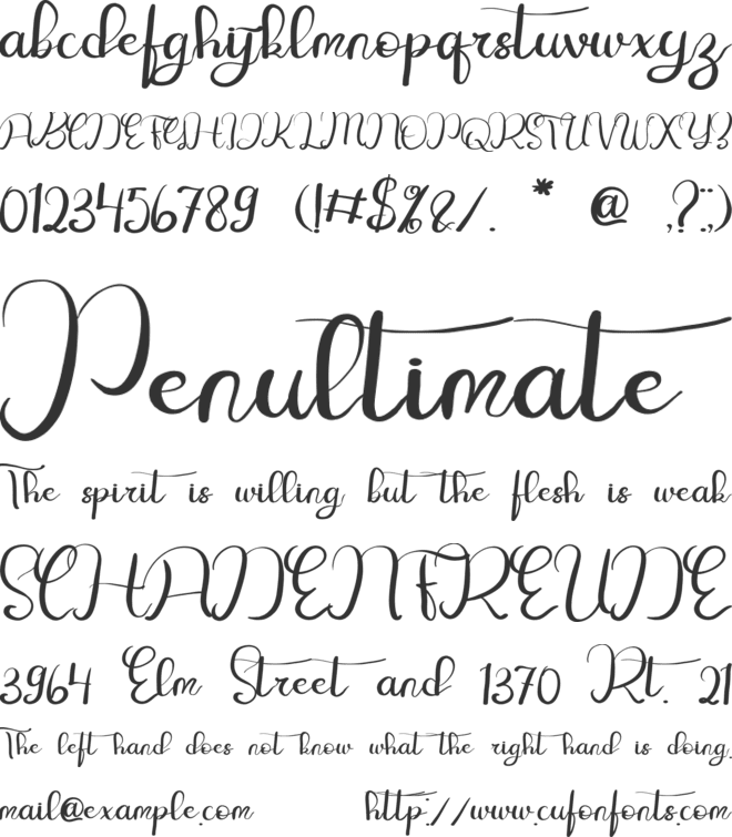 Freiburg font preview