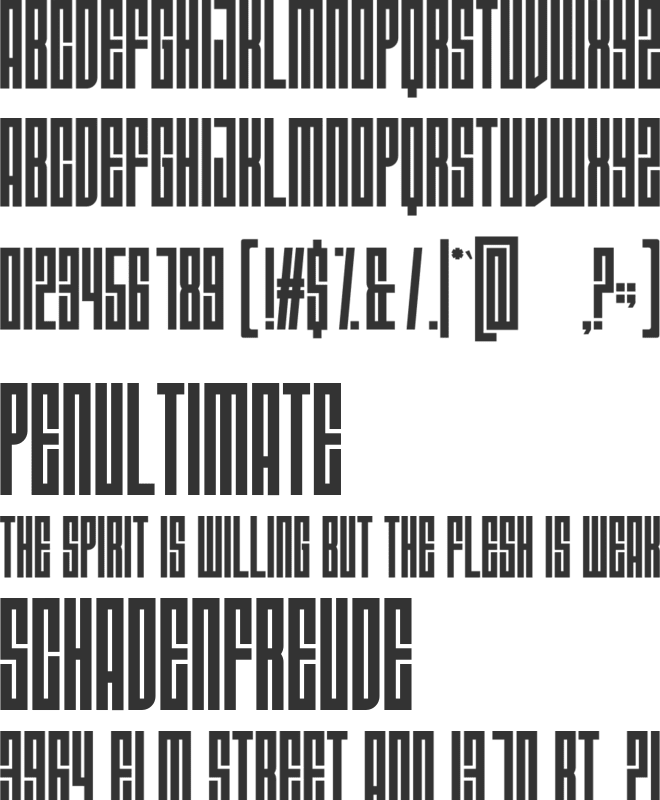 MAESIEZ font preview