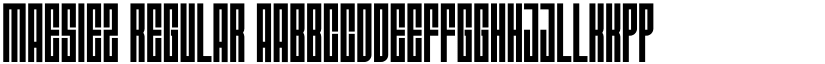MAESIEZ Regular font