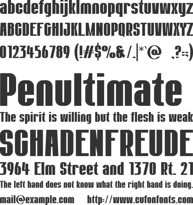 HORMESIS font preview