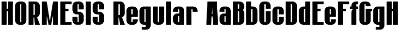 HORMESIS Regular font