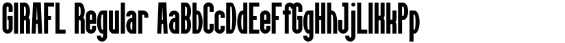 GIRAFL Regular font