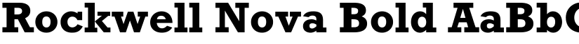 Rockwell Nova Bold font