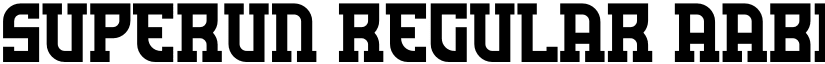 SUPERUN Regular font
