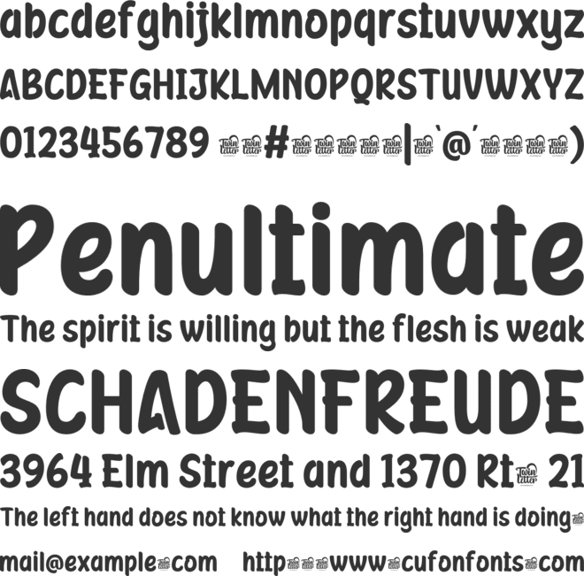 KEROYA Trial font preview