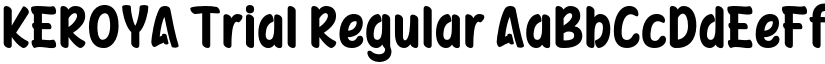 KEROYA Trial Regular font