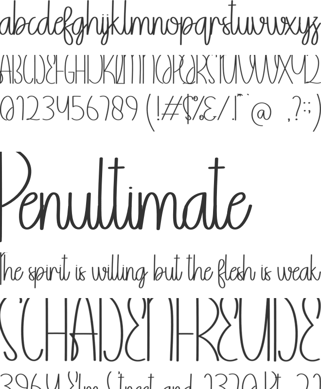 Thomas Soul font preview