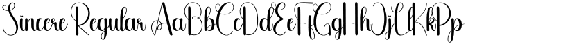 Sincere Regular font