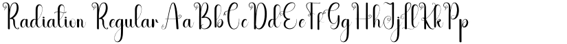Radiation Regular font