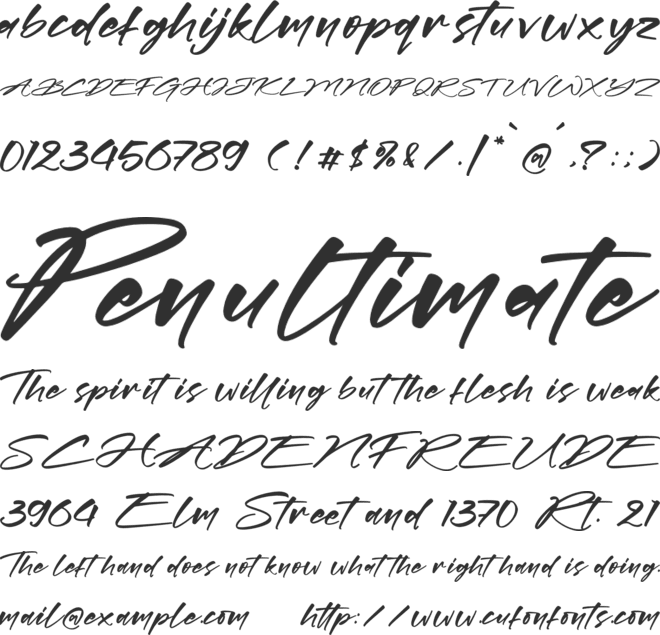 Rottuphes font preview