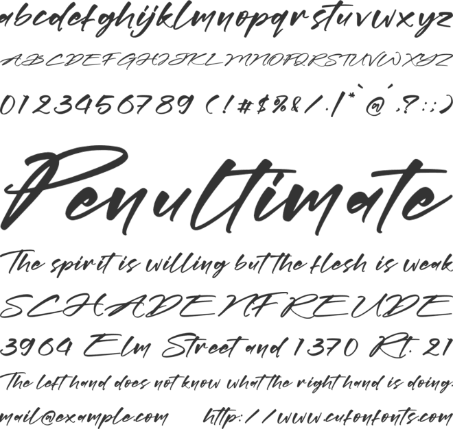 Rottuphes font preview