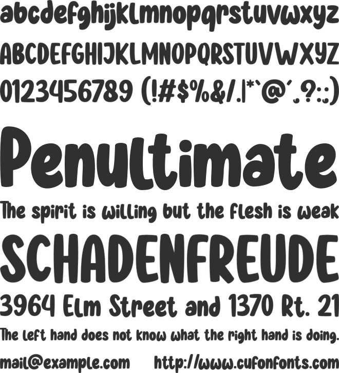 Halimount font preview