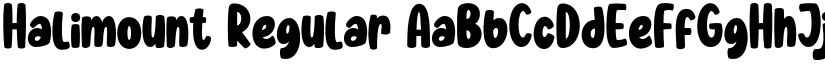 Halimount Regular font