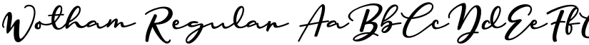 Wotham Regular font
