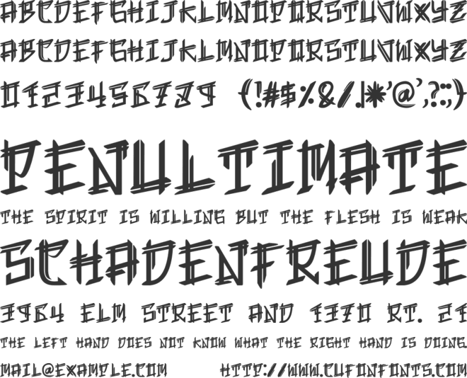 Liberty Walk font preview