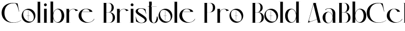 Colibre Bristole Pro Bold font