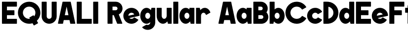 EQUALI Regular font