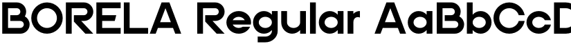 BORELA Regular font
