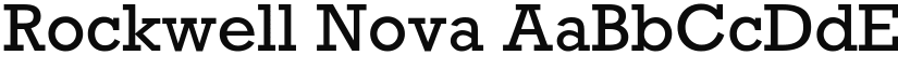 Rockwell Nova font download
