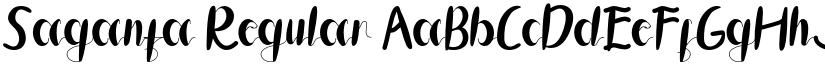 Saganta Regular font