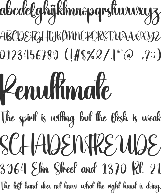 View font preview