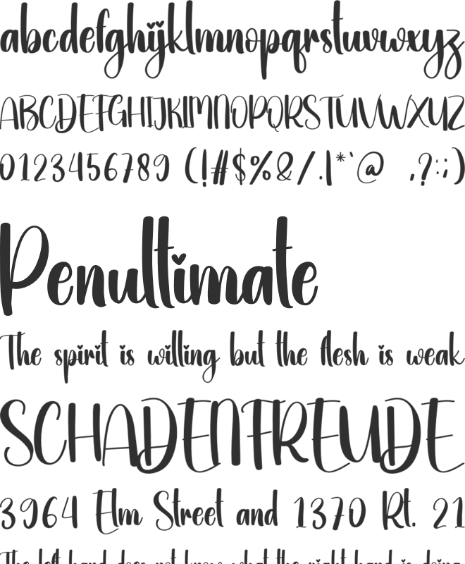 Hey Farmhouse font preview