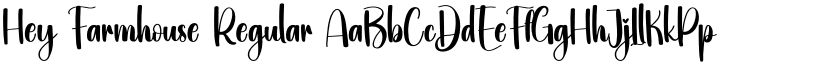 Hey Farmhouse Regular font