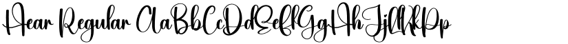 Hear Regular font