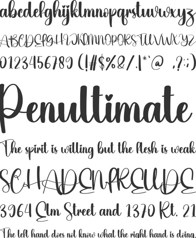 Fine font preview