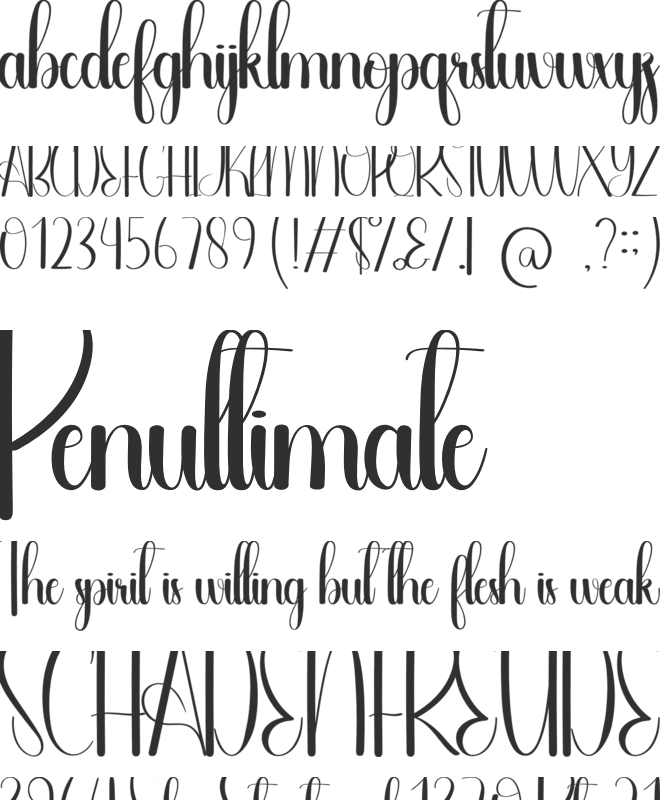Thematic font preview