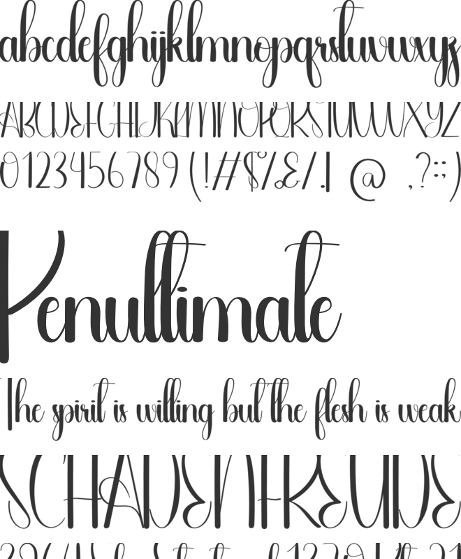 Thematic font preview