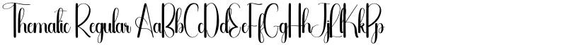Thematic Regular font