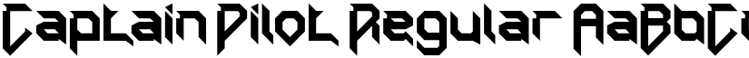 Captain Pilot Regular font