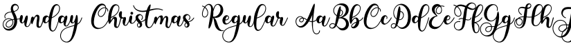 Sunday Christmas Regular font