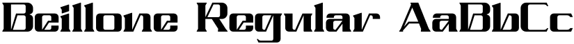 Beillone Regular font