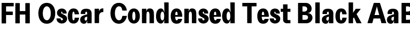 FH Oscar Condensed Test Black font
