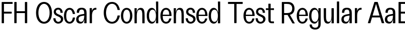 FH Oscar Condensed Test Regular font