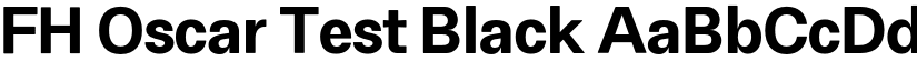 FH Oscar Test Black font