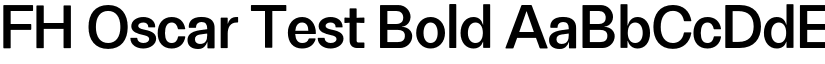 FH Oscar Test Bold font